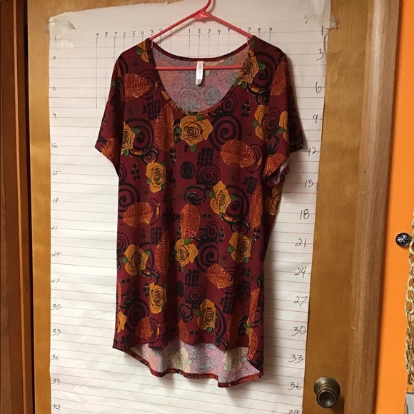 LuLaRoe women’s tunic  2XL  red - Picture 1 of 6